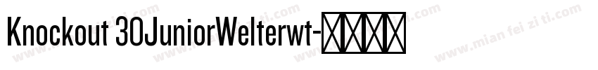 Knockout 30JuniorWelterwt字体转换